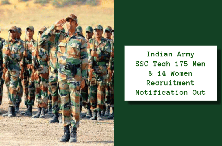 Army Tech Vacancy 2022 : Army SSC technical Online Form