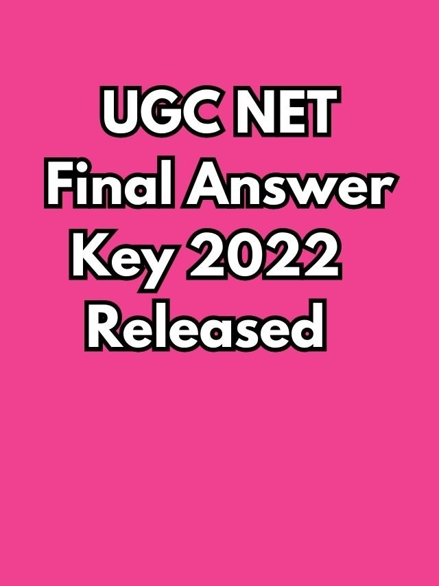 UGC NET Result December 2022 final answer key released know how to check